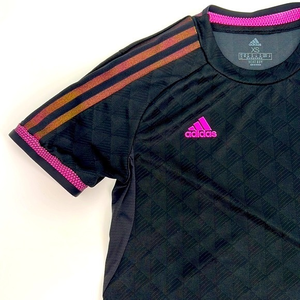 Adidas Tiro 23 Heat.Rdy Jersey Black w/Pink & Rainbow Ombré‎ Detail XS N…